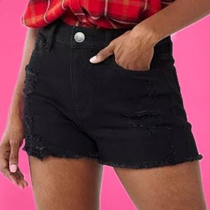 SO High Rise Curvy Midi Shorts